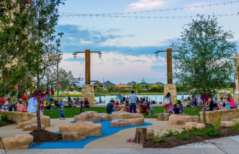 Katy neighborhood streetscape — Houston TX
